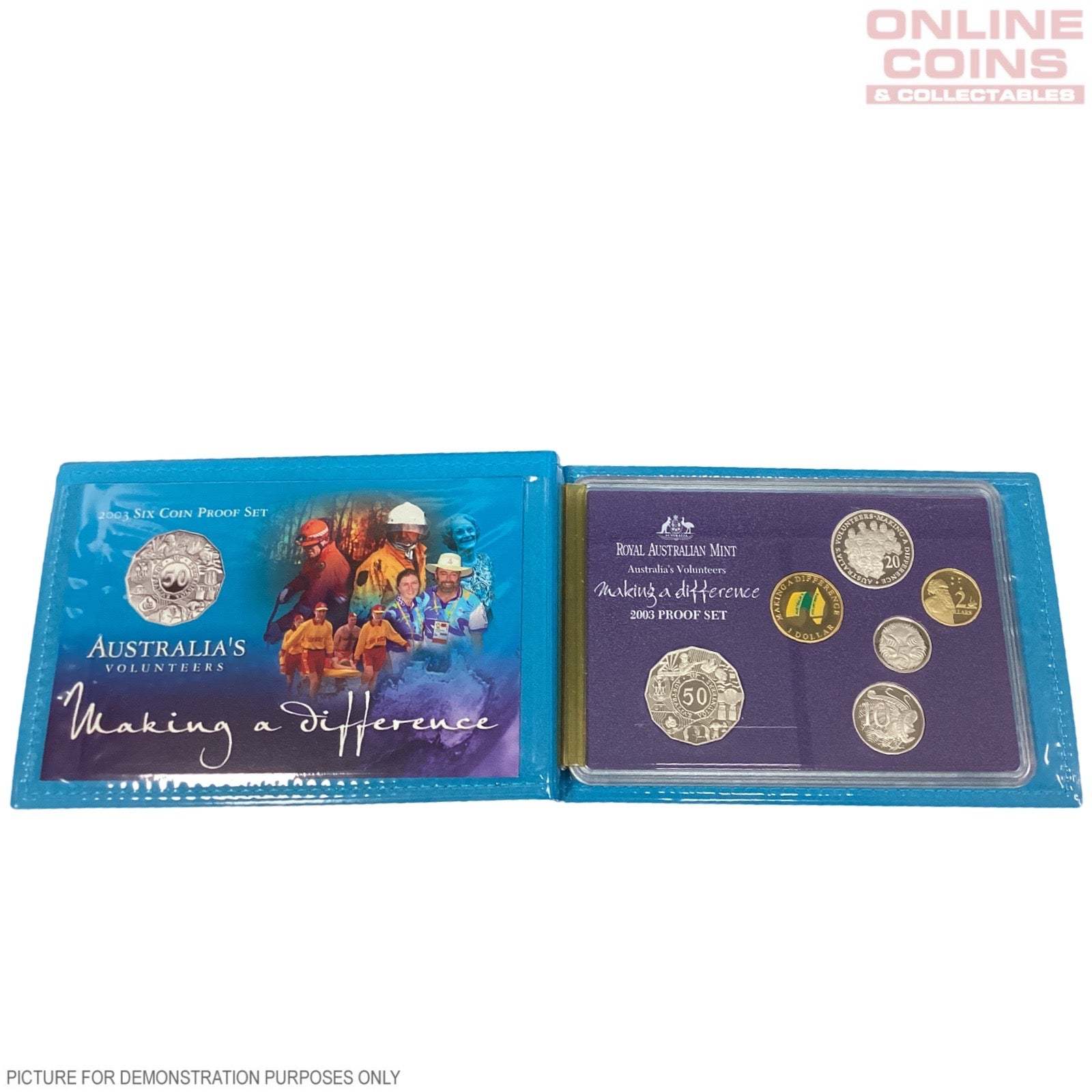 2003 Royal Australian Mint Six Coin PROOF Year Set - Making a Difference